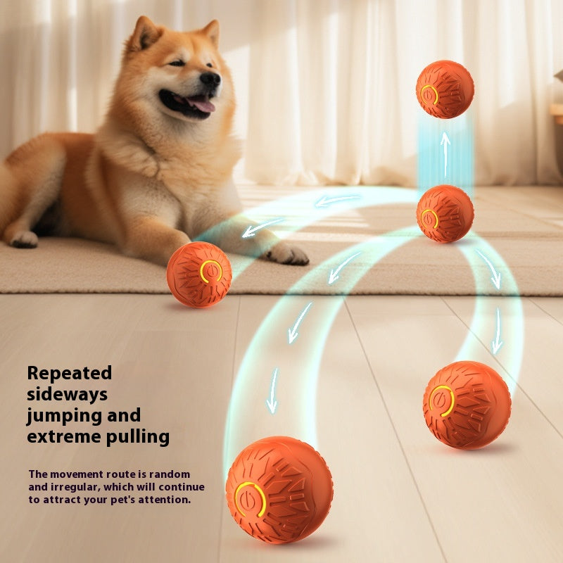 Pets Electric Jumping Ball Automatic Dog-Teasing Luminous Pet Products Pets Dogs Training Products Ball Toys for Dogs Resistance